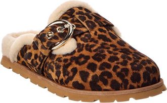 Stuart Weitzman Chrystie Suede & Shearling Mule