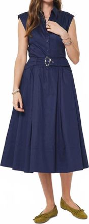 Current Air Deanna Midi Skirt In Navy