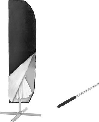 No Brand Funda Para Sombrilla De Tejido Oxford 210d Con Bolsa De Almacenamiento Y M&aacute;stil Telesc&oacute;pico, Impermeable, 280 X 81 Cm
