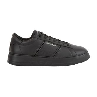 Emporio Armani Zwarte Sneaker Schoenen - Heren - Sneakers - Zwart - 43 EU - Schoenen