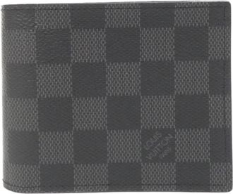 Louis Vuitton Graphite Coated Canvas Wallet (Bi-Fold) (Pre-Owned)