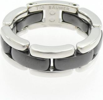 Chanel White Gold White Gold (18K) Ceramic Band Ring (Pre-Owned)