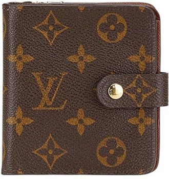 Louis Vuitton Brown Pvc Leather Wallet (Bi-Fold) (Pre-Owned)