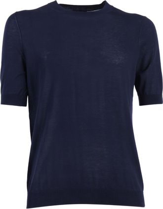 Ballantyne Relaxed Fit Black Short-Sleeved Pullover