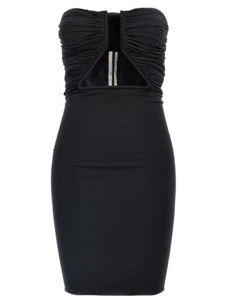 Rick Owens Black Nylon Short Womens Dress