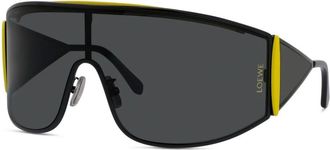 Loewe Shield Sunglasses - female - Loewe - Sunglasses - Black - ONE SIZE - Accessories