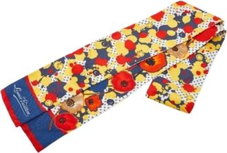 Louis Vuitton Pre-owned Scarves, female, Multicolor, Size: ONE SIZE Pre-owned Vintage Silk Scarf
