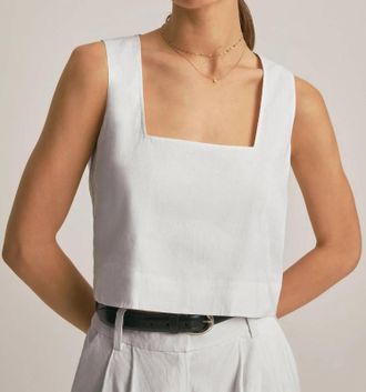 Favorite Daughter The Abby Sleeveless Top In White