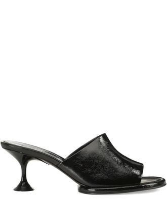 Sergio Rossi 60mm Orb leather mules - Black