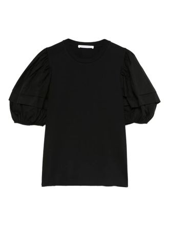 Cecilie Bahnsen Blusa a maniche corte - Nero