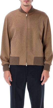 Lardini Minimalist Brown Varsity Jacket