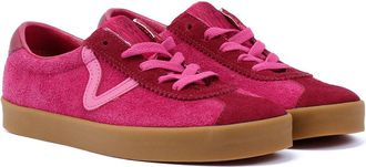 Vans Sport Low Suede Womens Fushsia Trainers - Pink - Size UK 3