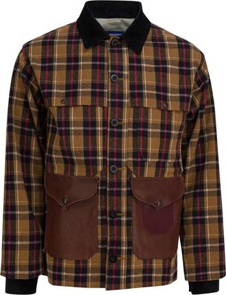 Junya Watanabe Lightweight Check Jacket - Heren - Casual Overhemden - Bruin - XL - Katoen - Overhemden