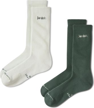 Nike Unisex Everyday Elevated Crew Socks (2 Pairs) in Multicolor | IH8594-905