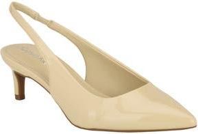 Calvin Klein Dainty Kitten Heel Pointed Toe Slingback Pump in Ivory at Nordstrom Rack, Size 7.5