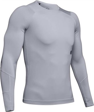 Under Armour Mens Tshirt Long Sleeve Summer Top In Grey