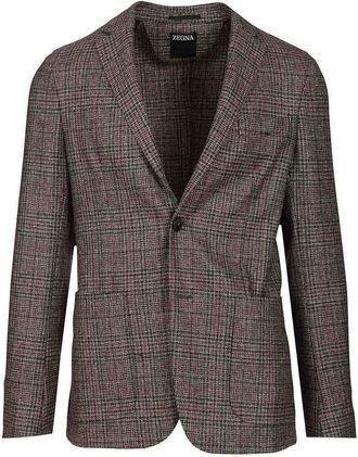 Ermenegildo Zegna Prince Of Wales Wool Jacket