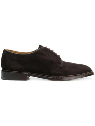 Trickers Derby shoes - men - Leather/Leather/Suede - 10 - Brown