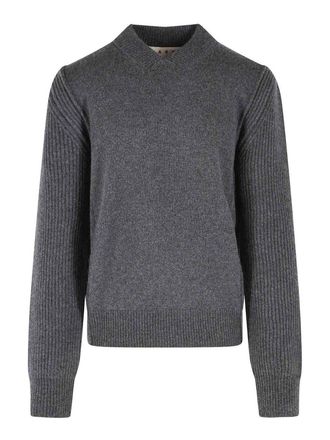 Marni Grey virgin wool and cashmere sweater