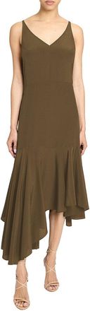 Santorelli Silk A-Line Dress