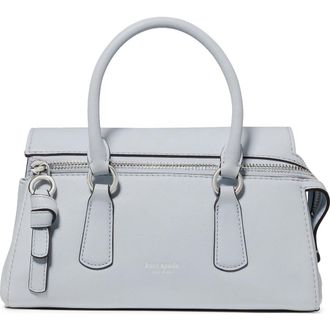 Kate Spade New York bond smooth leather mini handbag in Pale Sapphirine at Nordstrom