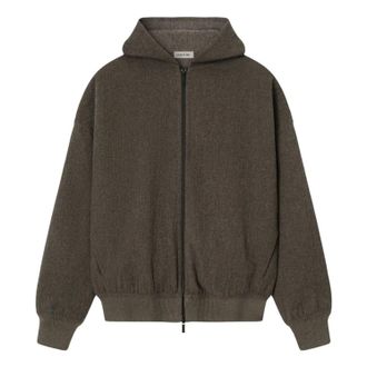 Fear of God Full Zip Hoodie Off Black FG25FW32-337HDW-019