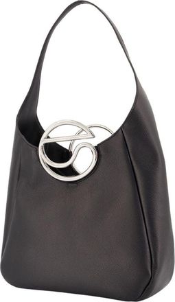 Coperni Womens C Shopper Bag - Coperni Leather Black Cowhide Totes-Shopping-Bags