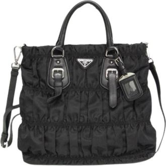 Prada Pre-owned Vintage Nylon Handtas - Dames - Vintage Handtas - Zwart - ONE Size - Nylon - Vintage
