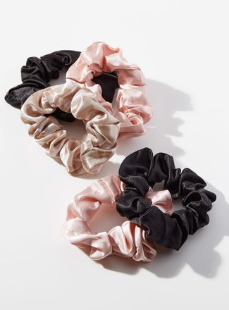 Kitsch Womens Satiny sleep scrunchies Set of 5