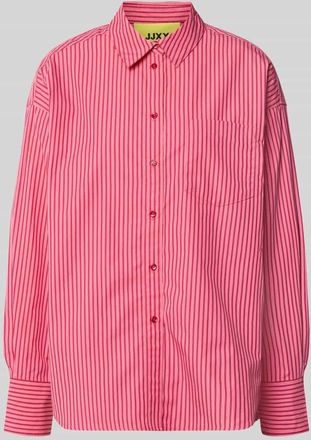 Jack & Jones Relaxed Fit Bluse mit Brusttasche Modell JAMIE in Pink Melange, Gr&ouml;&szlig;e XL