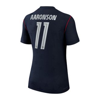 Nike Brenden Aaronson USMNT 2026 Match Away Nike Womens Aero-FIT Soccer Jersey in Blue | NN203993643-USM