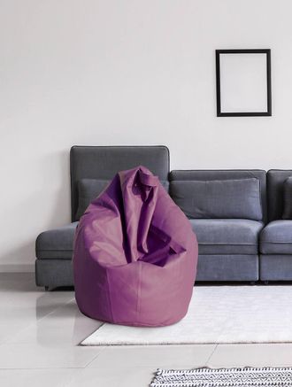 Talamo Italia Dmora Puf Elegante, Color Morado, Medidas 80 X 120 X 80 Cm, Con Embalaje Reforzado