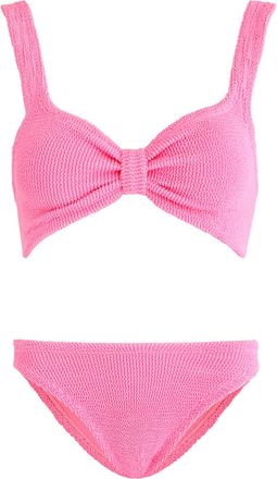 Hunza G Bonnie Crinkle Bikini - Bright Pink - One Size