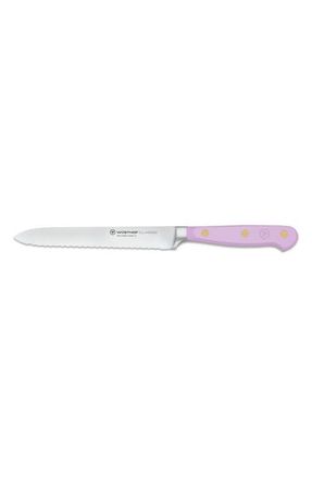W&uuml;sthof Classic 5-Inch Serrated Utility Knife in Purple Yam at Nordstrom