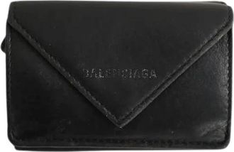Balenciaga Pre-owned Vintage leren portemonnee - Dames - Vintage Accessoires - Zwart - ONE Size - Leer - Vintage