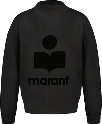 Isabel Marant Moby Sweatshirt - Dames - Sweatshirts - Zwart - 2XS - Katoen - Hoodies & sweatvesten
