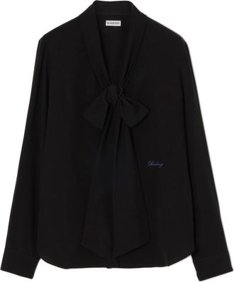 Burberry Dames, Blouses & Shirts, Zwart, Maat: 3XS Zijde