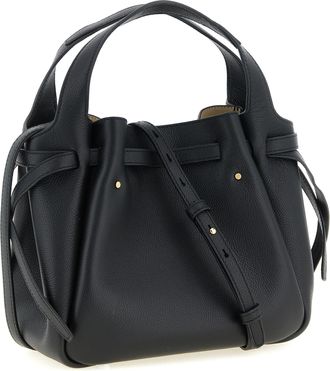 Tory Burch Womens Romy Small Shoulder Bag Black Cow Leather