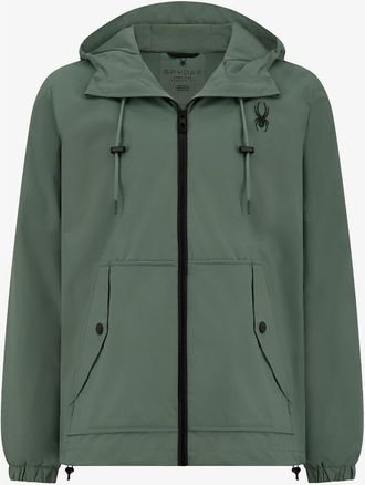 Spyder Men Gale Windbreaker in Spruce Green at Nordstrom, Size X-Large