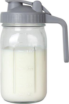 OEM Jarra De Leche - Tarro De Vidrio De 946 Ml (32 Oz) Con Boquilla Herm&eacute;tica Para Almacenar Leche, Leche Materna, T&eacute; Helado Y Bebidas Fr&iacute;as