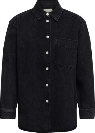 Part Two Denim Shirt - Dames - Spijkeroverhemden - Zwart - XS - Denim - Overhemden