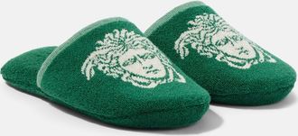 Versace Slippers Medusa in spugna di cotone