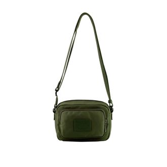 Pourchet Tassen, Dames, Groen, ONE Size, Katoen, Escale Crossbody Bag