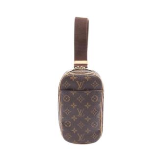 Louis Vuitton Pre-owned Pochette Gange Monogram Coated Canvas Heuptas - Heren - Pre-owned - Bruin - Maat: ONE Size Leer