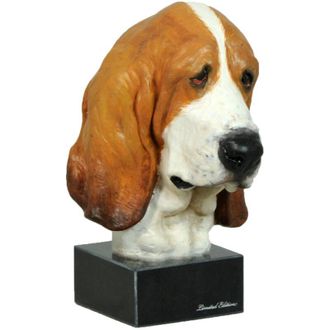 OEM Basset Hound Ii - Estatuilla Pintada, Figura, Realizada Por El Artista, Marca Art-dog