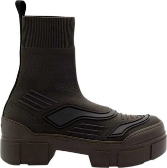 Vic Mati&eacute; Wedges - Dames - Enkellaarsjes - Groen - 36 EU - Schoenen