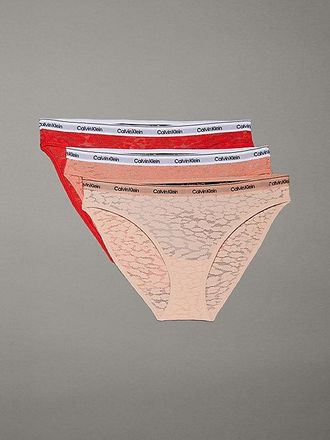 Calvin Klein Pack De 3 Braguitas Cl&aacute;sicas Icon Lace