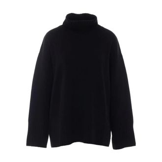 Pinko Pinko, Truien & Vesten, Dames, Zwart, S, Gebreide trui met hoge hals