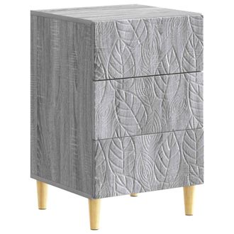 vidaXL Mesita De Noche Sonoma Gris 43 X 39,5 X 66,5 Cm Vidaxl