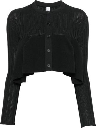 CFCL Pottery Bust Flare Cardigan - Dames - Vesten - Zwart - S - Polyester - Truien & Vesten
